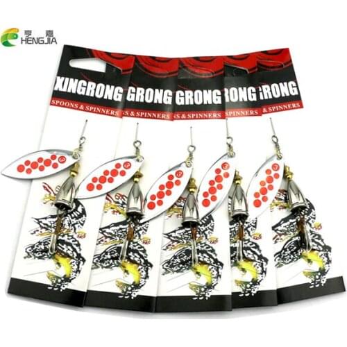 HENGJIA 5PCS carp fishing lure Droppe Spoon Fishing Lure 8.2cm 14.3g Spoon Bass Trout Perch pike Fishing Metal Bass Baits