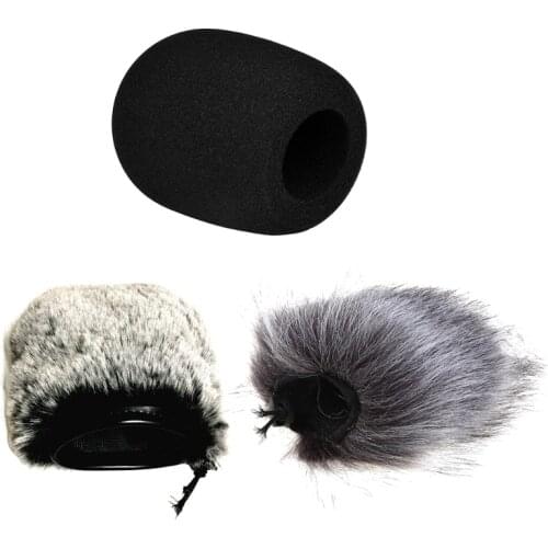 Artifical Fur Windscreen Cover Microphone Windproof Windshield Filter Foam for audio- Technica ATR2500 AT2020 AT2035 AT2020