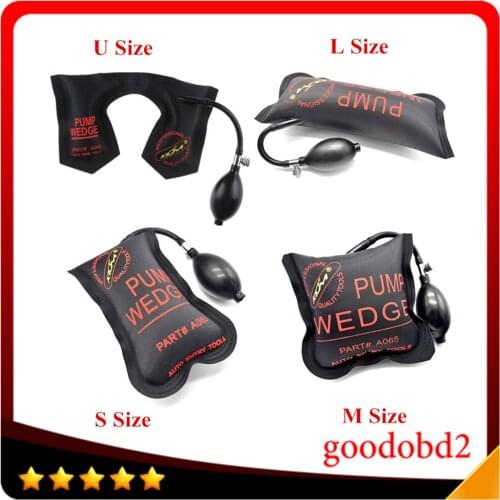 KLOM Pump Wedge Locksmith Tools Auto Air Wedge Airbag Lock Pick Set Open Car Door Lock Black S/M/L/U 4p/lot Car Repair Tools