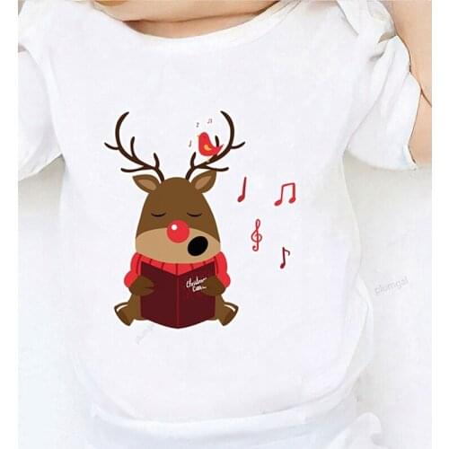 Christmas Costume Kid Printing Baby Boy Clothes Winter Toddler Romper Newborn Girl Clothing Cotton Children Jumpsuits