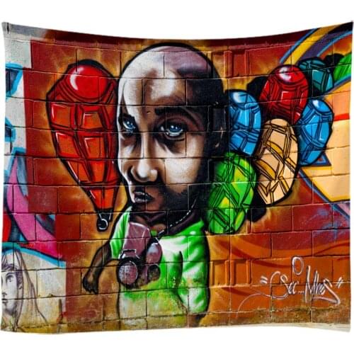 Creative 3D Abstract Painting Series Tapestry Wall Hanging Bed Spread Beach Towel Table Cloth Yoga Mat 250*180CM Large Size