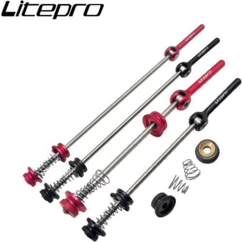 Litepro Titanium Alloy Quick Release Lever MTB Mountain Bike Wheelset QR Rod For Road Folding Bicycles Wheels Skewers