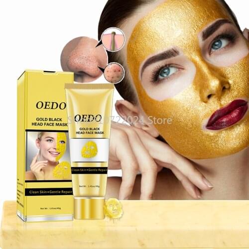 OEDO Gold Remove Blackhead Mask Shrink Pore Improve Rough Skin Acne Shills Blackhead Remover Mask Facial Moisturizing Cream