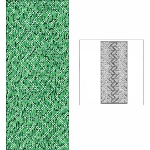 New Slim Spotted Woven Shape Background Plate Craft Embossing Mold 2021 Metal Cutting Dies for Scrapbooking Album Card Making