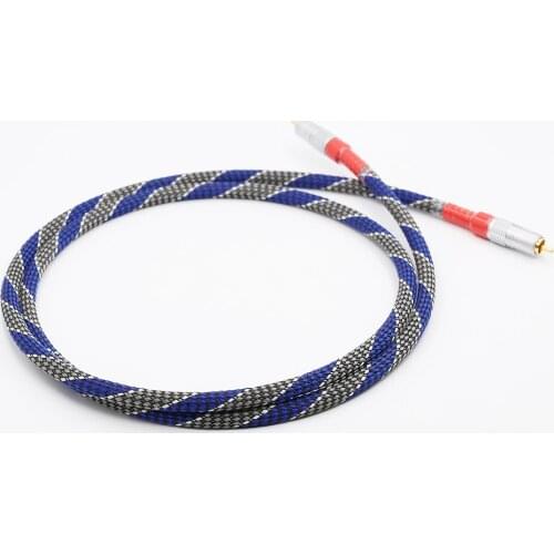 New 8N OFC Ortofon Hifi Coaxial Cable High Quality DAC 75ohm hifi Digital RCA Cable