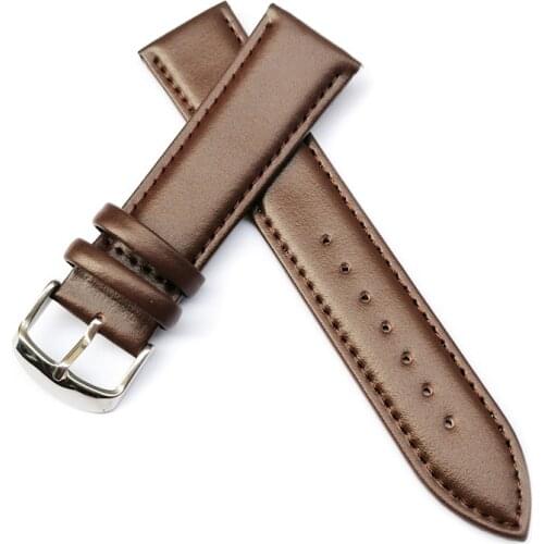 18mm 20mm 22mm Genuine Leather Watch Strap Band For Traditional Watch Women Men For Samsung Watch 3 Active 2 Gear S3 Amazfit Bip