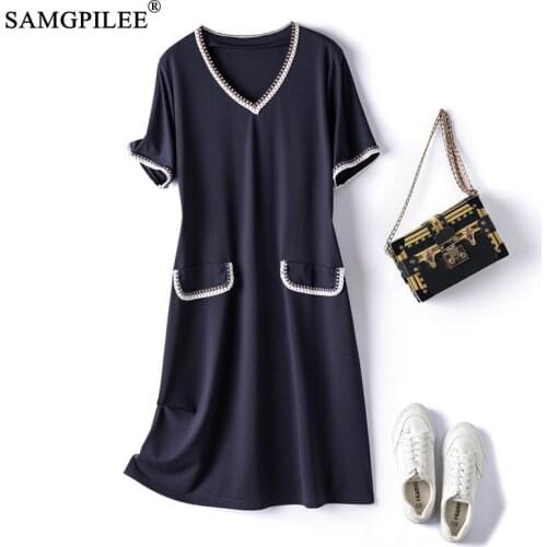 Summer Short Sleeve Dresses Samgpilee China