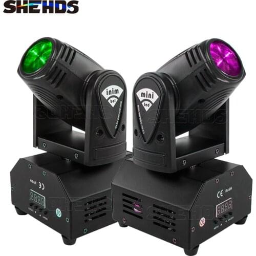 SHEHDS 4PCS Fast Shipping 10w RGBW Mini Led Beam Moving Head Light DJ Bar Concert Professional Stage Equipment