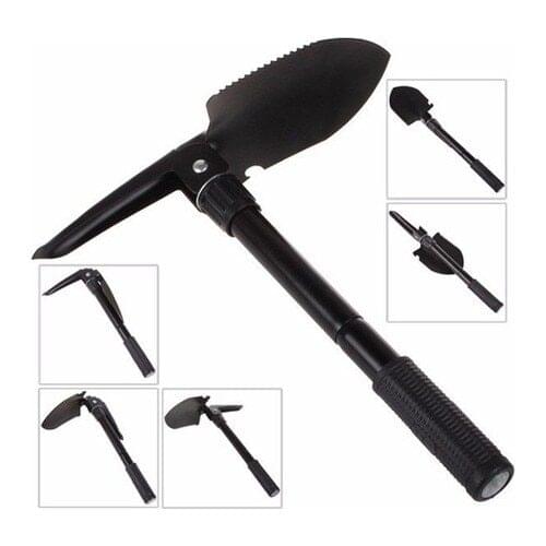 Folding Shovel Portable Camping Spade Survival Multi-Tool, Lightweight Tool for Backpacking Hiking OffRoad Gardening and Digging