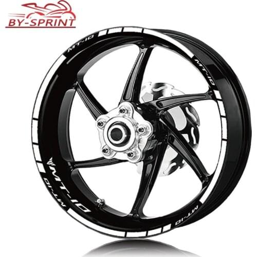 For YAMAHA MT-10 mt10 MT10 Motorcycle Accessories Wheel Rims Reflective Stickers Stripe Tire Logo Protection Decorative Decals