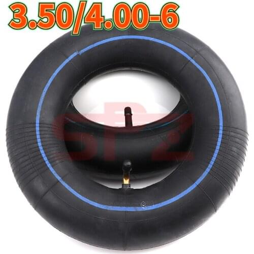 Free shipping 3.50/4.00-6 inner tube with curved valve 4.00-6 3.50-6 rubber inner tube for electric scooter accessories