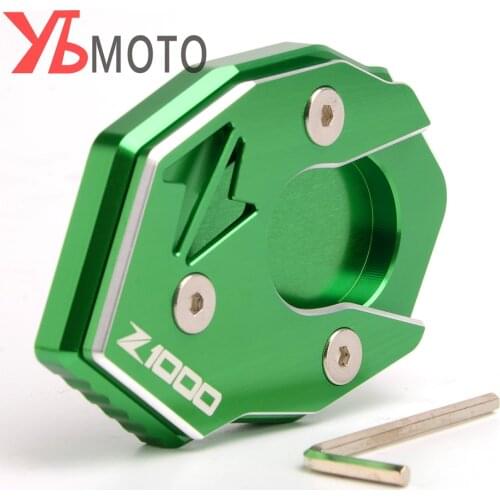 High Quality CNC Aluminum Side Stand Enlarge Extension For Kawasaki Z1000 2010 2011 2012 2013 2014 2015 2016 2017 Z1000SX