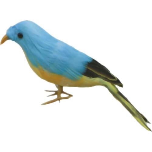 Vivid Cute Blue Bird Artificial Bird Handmade Craft Christmas Gift