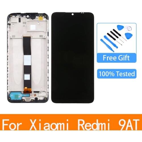 For Xiaomi Redmi 9A 9AT 9I LCD Display With Frame Touch Panel Screen Digitizer for Redmi 9C M2006C3LG LI LC L MG MT MNG lcd