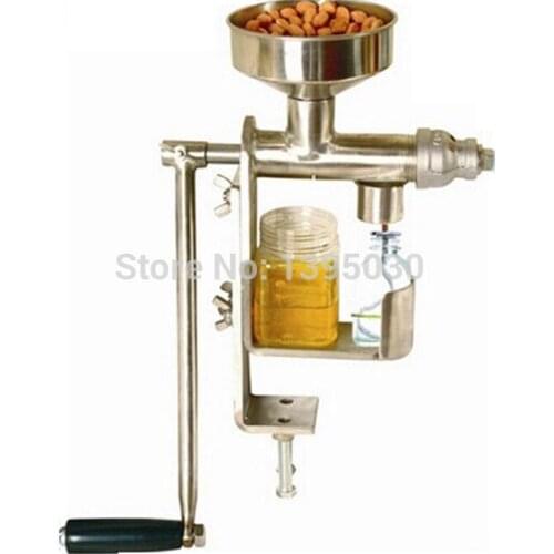 1pc HY-03 Manual Oil Press Peanut Nuts Seeds Oil Press/Expeller Oil Extractor Machine 304 Stainless Steel