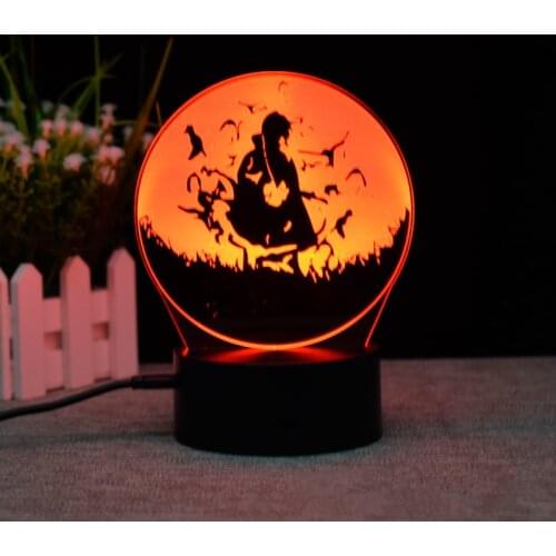 41 Styles 3D Lamp Anime Naruto Sasuke Ltachi Figure Narutoed Teen Decoration Lighting Panel Lights Manga Room Decor Model Toy