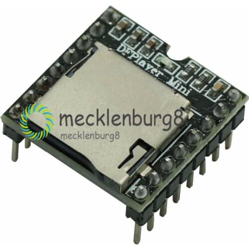 5Pcs/Lot DFPlayer Mini MP3 Player Module MP3 Voice Decode Board For Arduino Supporting TF Card U-Disk IO/Serial Port/AD