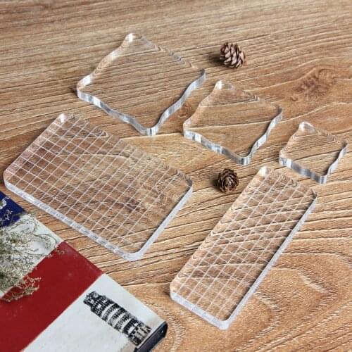Acrylic Transparent Plate Clear Stamping Block Tools For Album Essential Stamping Scrapbooking DIY Crafts Stamps Making