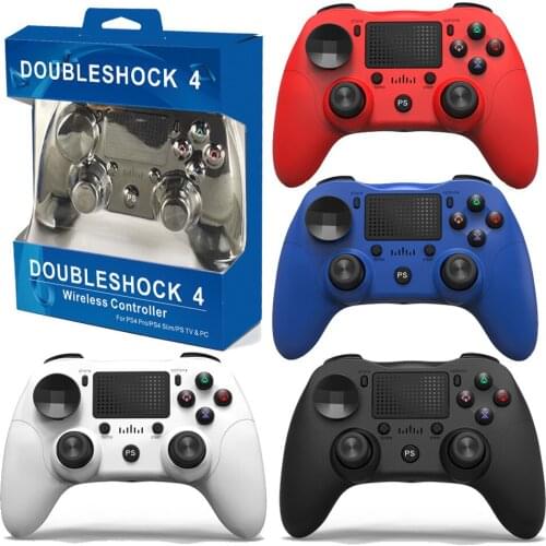 Wireless Bluetooth 4.0 Gamepad 6-axis Headphone Jack Dual Vibration Game Controller Joystick for Android/PC/PS4/Slim/Pro Console