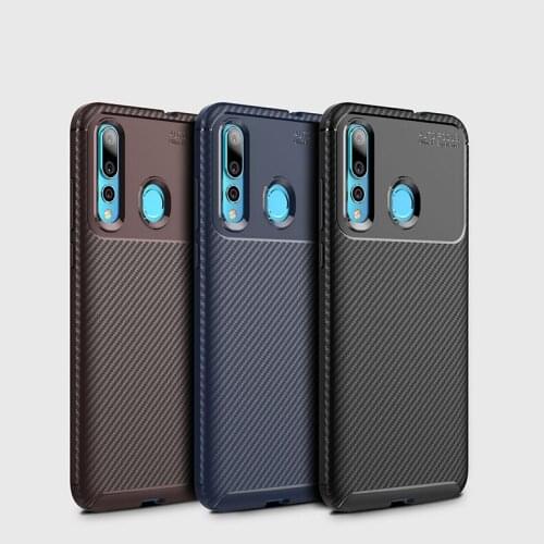 For Huawei Nova 4 Case Soft Silicone Carbon fiber Shockproof skin Protective Back Cover Case for huawei nova4 phone shell
