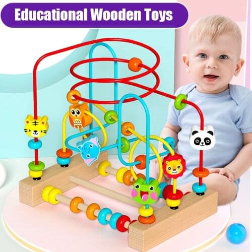Montessori Wooden Toys Baby Educational Toys Early Learning Baby Kids Birthday Christmas New Year Gift Toys for Children