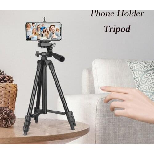 Phone Tripod Selfie Stick Tripode Travel Portable Tripod Stand 104 CmLightweight Phone Tripod for IPhone Xiaomi HUAWEI Gopro