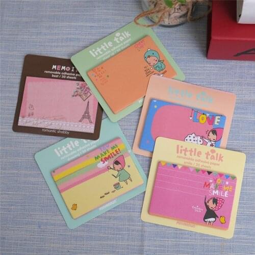 Kawaii Cartoon Red Hood Girl Memo Notepad Note Book&memo Pad Sticky Notes Memo Set Gift Stationery Wholesale