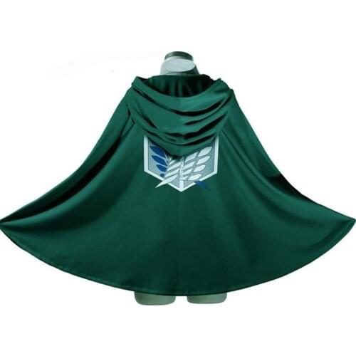 Cosplay Costume Anime Attack on Titan Cloak Shingeki no Kyojin Scouting Legion Aren / Levi Capes