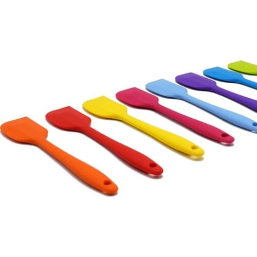 Kitchen Silicone Cream Butter Cake Spatula Baking Pastry Tools Mixing Batter Scraper Brush Butter Mixer Cake Brushes Gadgets