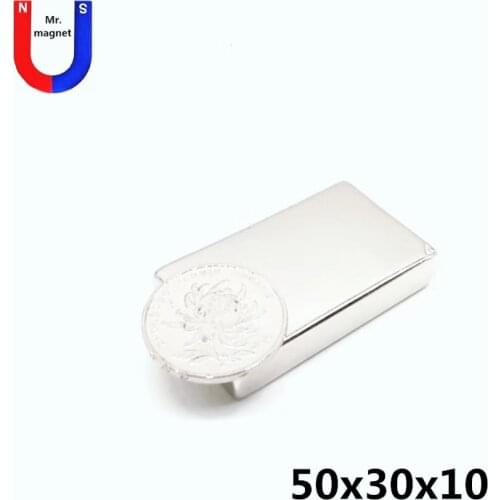 6/10/50pcs 50x30x10 magnet neodymium 50x30x10 mm super strong permanent magnetic material 50*30*10 magnet square large NdFeB