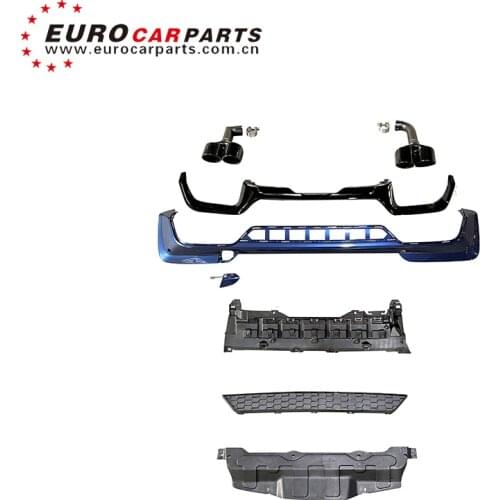 2021 New X3 series G01 X3M rear diffuser and muffler tips for X3 series G01 X3M painted diffuser and exhaust tips