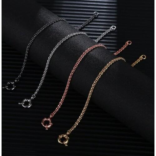 Ins personalized sailor buckle bracelet ins Wind Net red same style simple fashion personality chain 18K Gold Plated bracelet