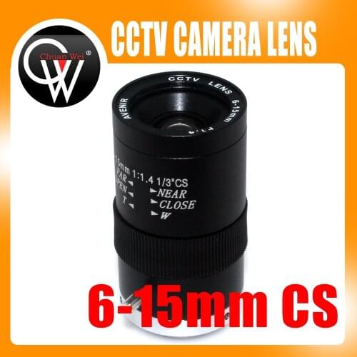 MP 6-15mm CS cctv lens manual vari-focal CCTV long distance Camera lens day/night CCD CCTV Bullet Camera