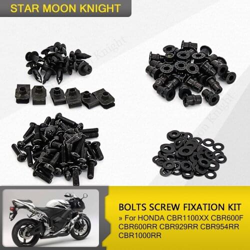 Fairing Bolt For HONDA CBR1100XX CBR600F CBR600RR CBR929RR CBR954RR CBR1000RR Fairing Bolt Screw Fastener Fixation Complete Kit