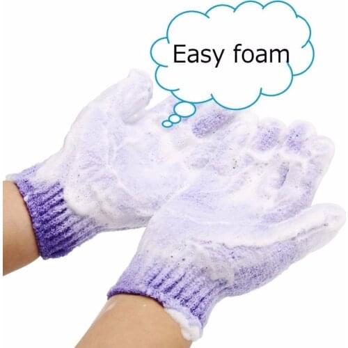 Bath For Peeling Exfoliating Mitt Glove For Shower Scrub Gloves Resistance Body Massage Sponge Wash Skin Moisturizing SPA Foam
