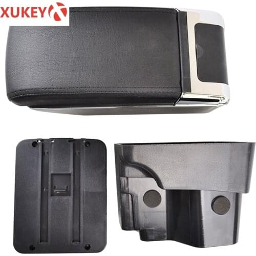 Black Leather Center Console Armrest For KIA Rio 3 Rio3 UB 2012 - 2016 2013 2014 15 Arm Rest Centre Storage Box Tray Arm Support