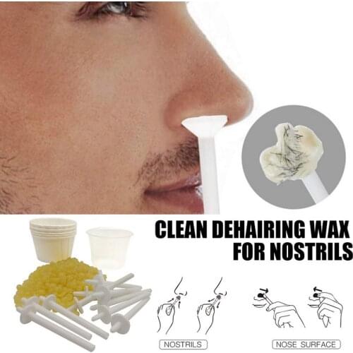Portable Nose Hair Removal Wax Kit Nose Hair Removal Cosmetic Tool For Men And Women (50 Grams / 10 Times Usage Count)