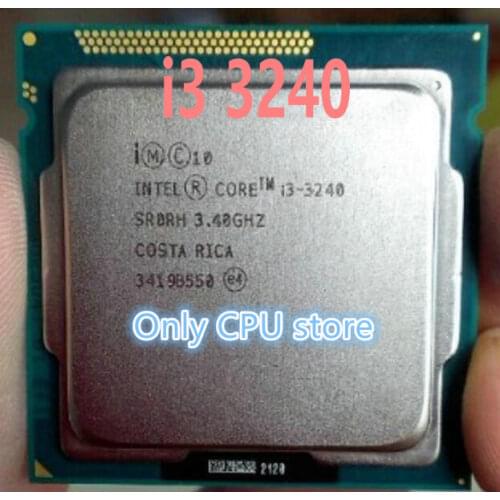 Lntel I3-3240 i3 3240 CPU 3.4 GHz 3M LGA1155 55W desktop Dual Core SR0RH CPU (working 100% Free Shipping)