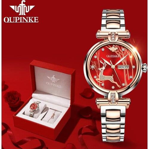 Luxury Women Watches Brand Automatic Mechanical Waterproof Rhinestone Ceramic Wristwatch Elegant Ladies Fashion Bracelet Gift