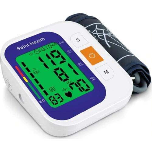 Russian Voice Automatic arm Blood Presure Monitor Meter Heart Rate Pulse Portable Tonometer BP with 3 color