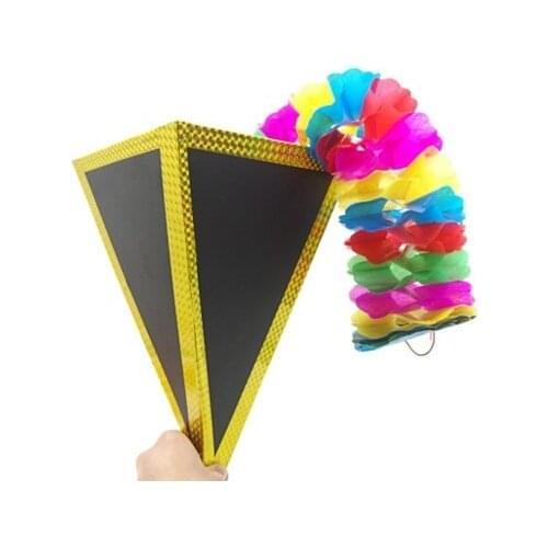 High Quality Funnel (Four-Screen Fan) Production Stage Magic Trick,Flower Magic,Fun,Illusion,Magic show