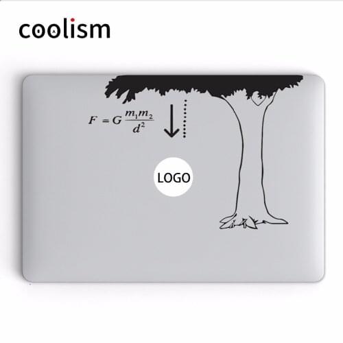 Law of Gravitation Fun Laptop Sticker for Apple Macbook Decal Air 13 Pro Retina 11 12 15 17 inch Vinyl Mac Skin Notebook Sticker