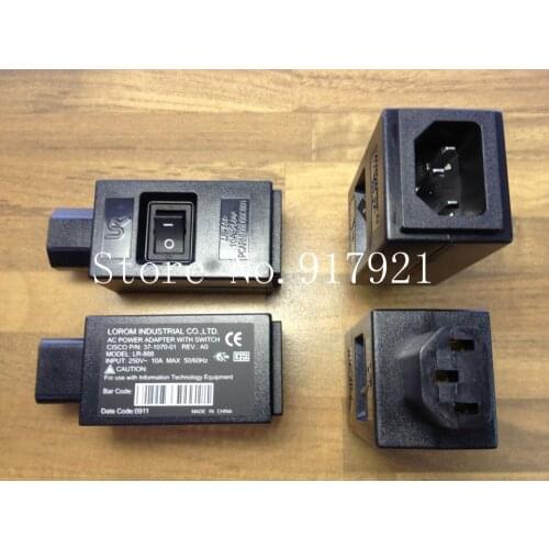 [ZOB] Taiwan Lerong LOROM LR-888 font male switch 10A250V three core AC power plug and socket --20PCS/LOT