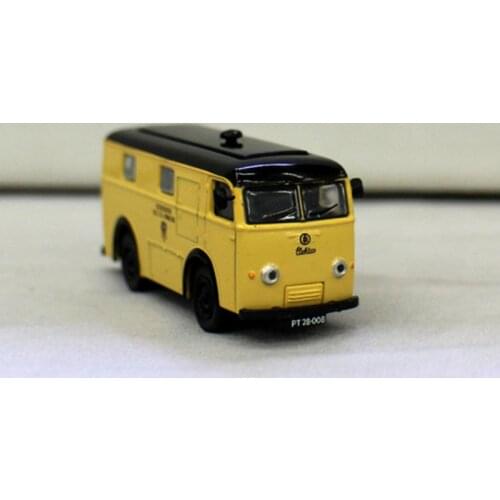 1:87 HO Scale Scene Decoration Post Bus Model for Sand Table