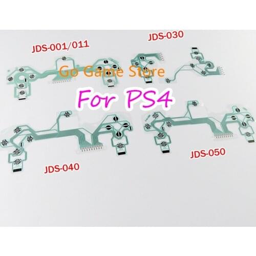 100PCS for PS4 Controller Green Conductive Film Keypad flex Cable JDS 001 030 040 050 Replacement Button Ribbon Circuit Board