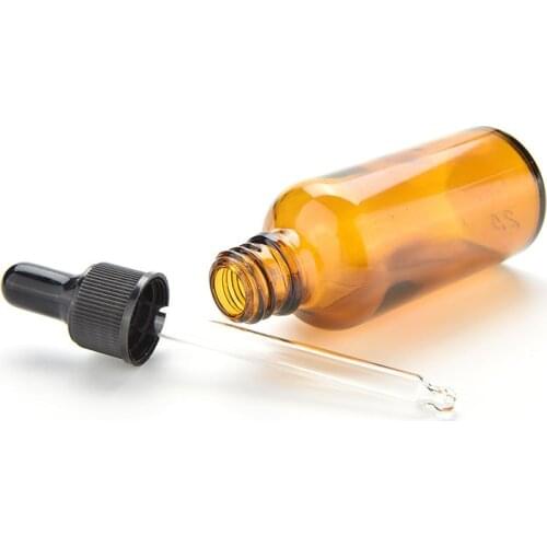 30Ml Amber Glass Liquid Reagent Pipette Bottle Eye Dropper For Storing Chemistry Laboratory Chemicals Perfumes