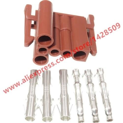 5 Sets 6 Pin Auto Female Connector Electrical Wire Plug For Car
