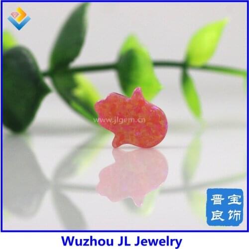 5pcs/lot) New lovely hamsa shape opal pendant 11*13mm fire pink op59 for fancy jewelry