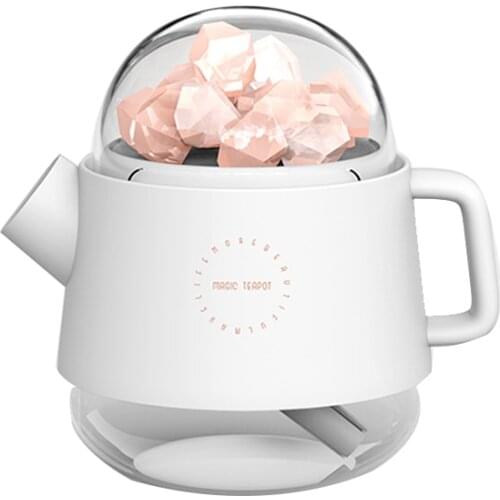 Humidifier USB Wireless Battery Crystal Aroma Diffuser Kettle Salt Stone Aromatherapy Atmosphere Light Essential Oil Diffuser