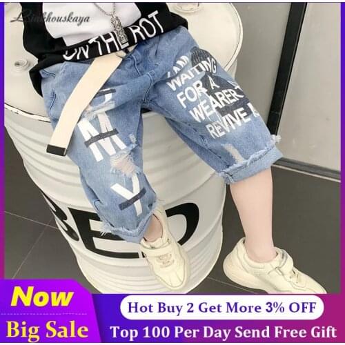 Brand New Fashion Shorts For Boys Jeans Summer Baby Boy Denim Jeans Cotton Casual Ripped Kids Short Pants For Children Trousers
